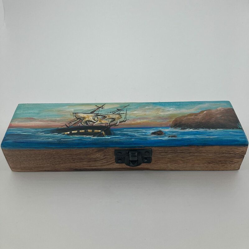 Ξύλινο Κουτί ζωγραφισμένο Αποστολάκου